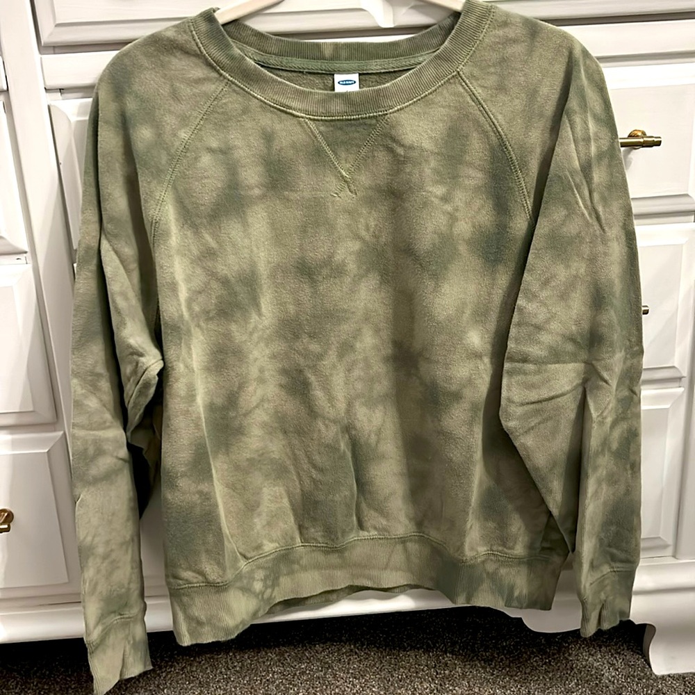 Green Tie-Dye Crewneck Sweatshirt